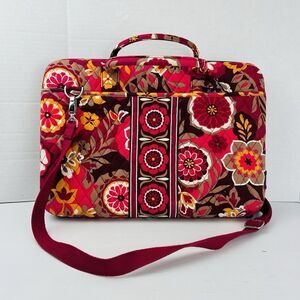Vera Bradley Carnaby Floral Hard Tech Case Laptop Bag | Large Size